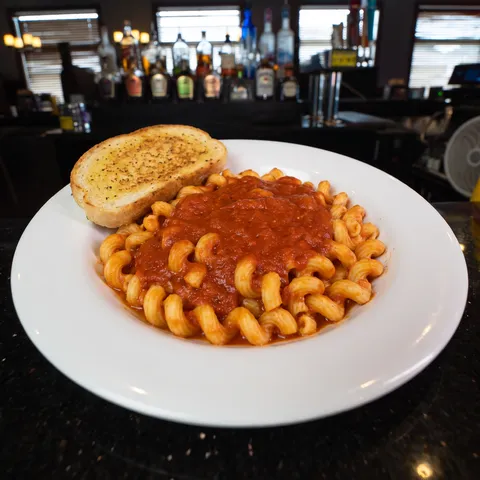 Marinara Pasta at 212 The Boiling Point: Cavatappi noodles with our signature marinara sauce. Make it a meat sauce for +2